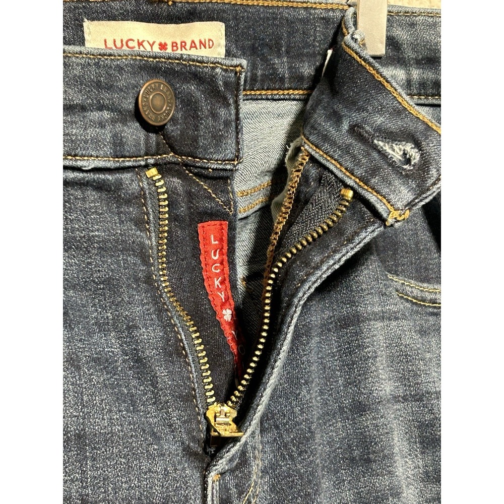 Lucky Brand 110 Slim Jeans Mens 32x30 Blue Medium Wash Excellent Stretch Denim - Picture 7 of 15